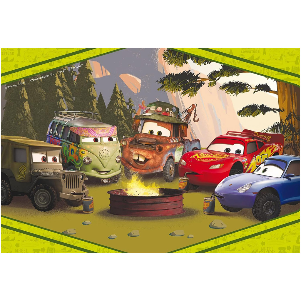 Verdák 2 az 1-ben 60db-os Eco puzzle és színező 70x50cm - Lisciani kép 2