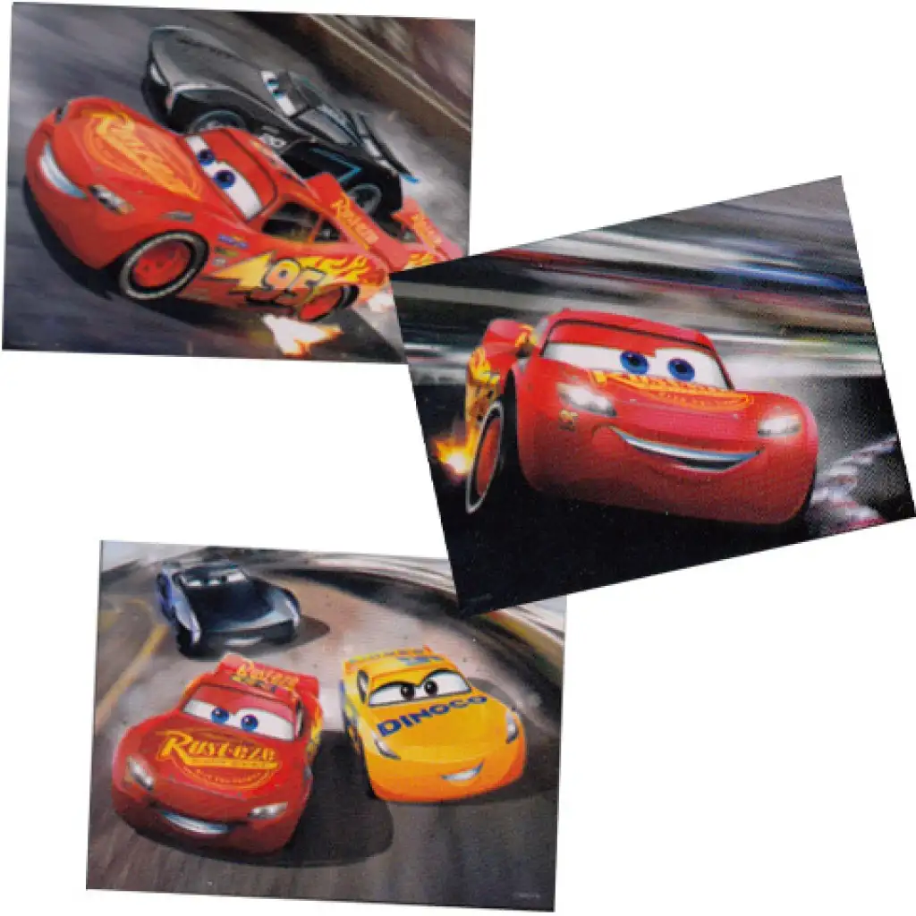 Verdák 3 szuper puzzle 3x24db-os 3D hatású képpel kép 1