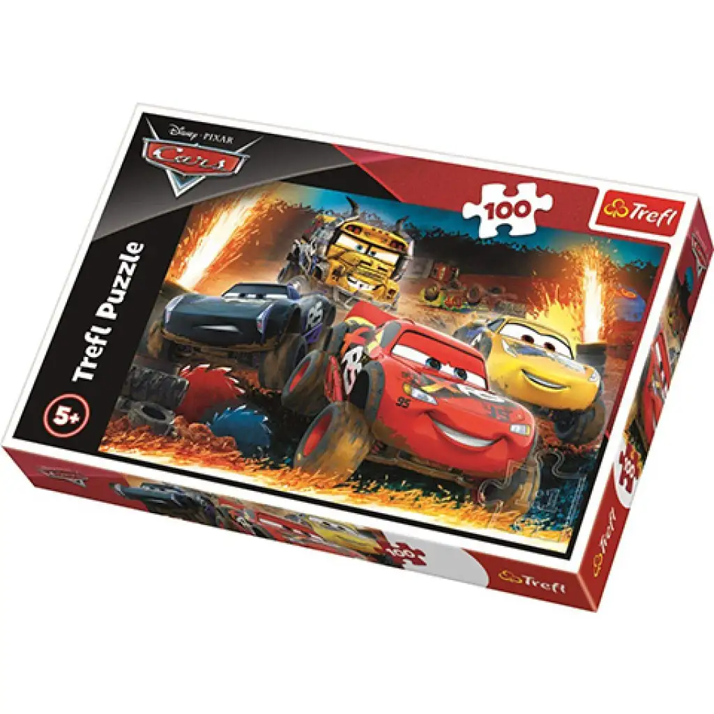 Verdák 3 extrém verseny puzzle 100db-os - Trefl kép 1