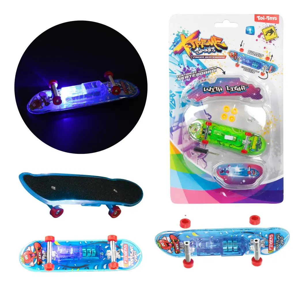 Világító Fingerboard ujjgördeszka több változatban 1db kép 2