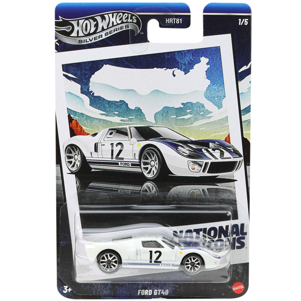Hot Wheels: Vintage Ford GT40 kisautó 1/64 - Mattel kép 1