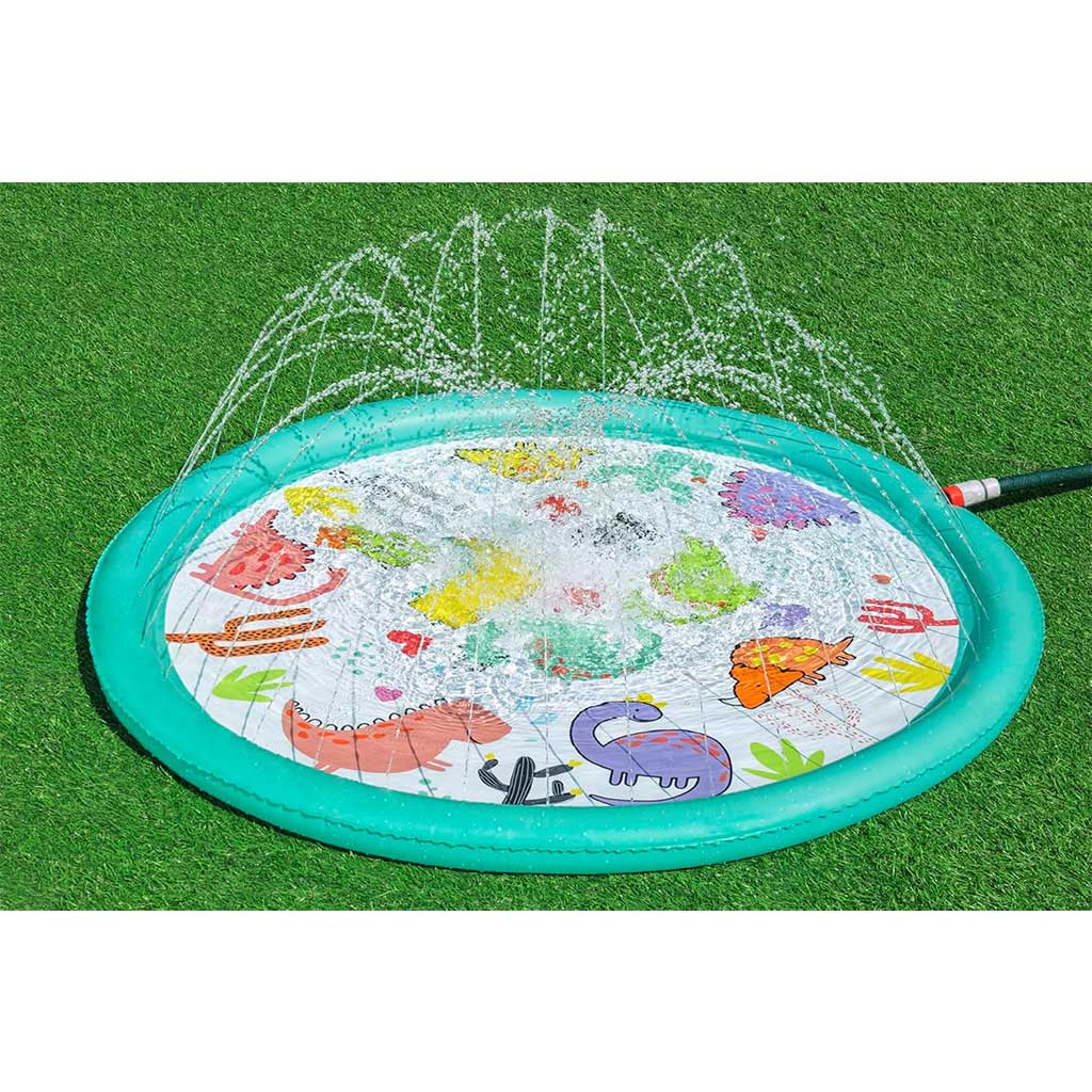 Bestway: Vízpermetes pancsoló medence dinós 122cm kép 2