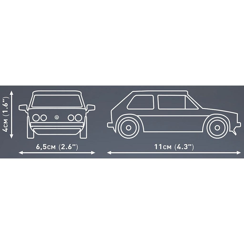 COBI: Volkswagen Golf GTI építőjáték (24614) kép 4