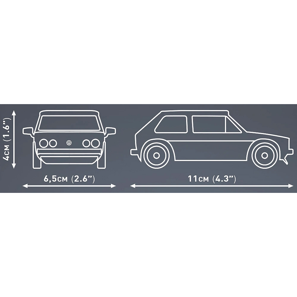 COBI: Volkswagen Golf GTI kék építőjáték (24615) kép 4