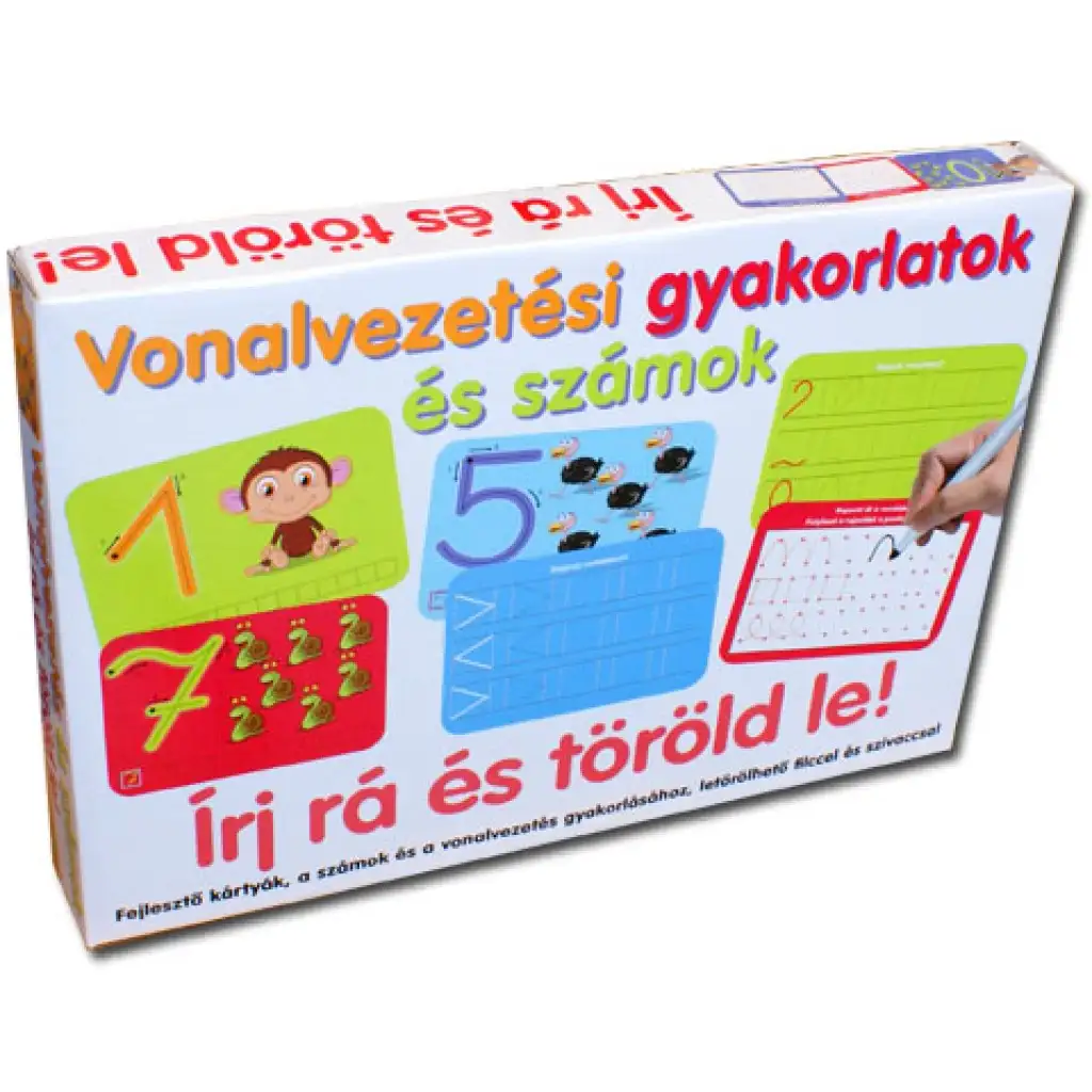 Vonalvezetési gyakorlatok és számok fejlesztő játék kép 1