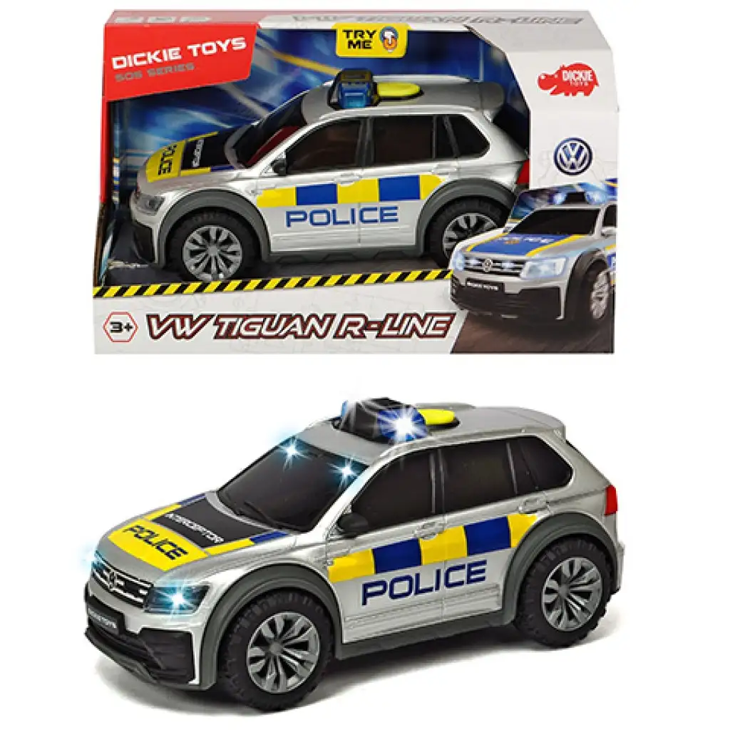 Volkswagen Tiguan R-Line rendőrautó fénnyel és hanggal - Dickie Toys kép 1