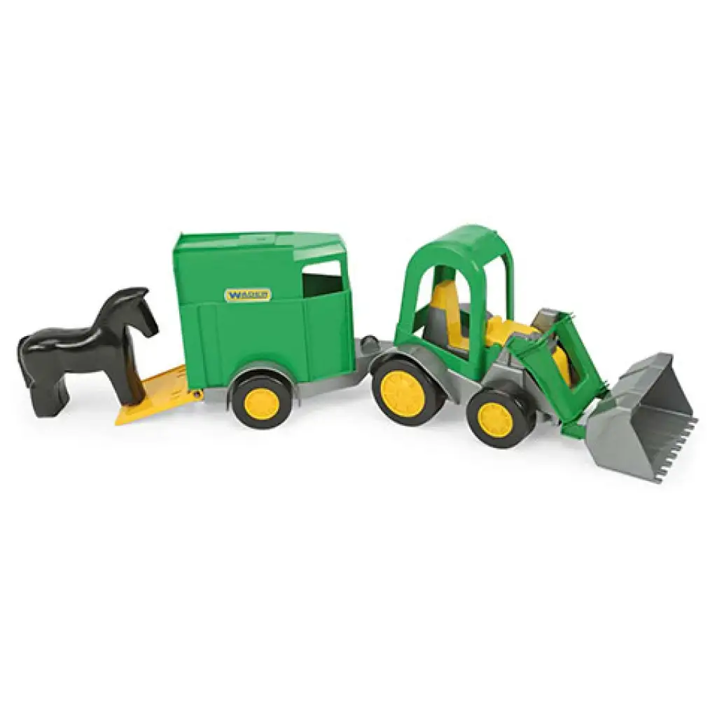 Homlokrakodós traktor lovas utánfutóval 41cm - Wader kép 2