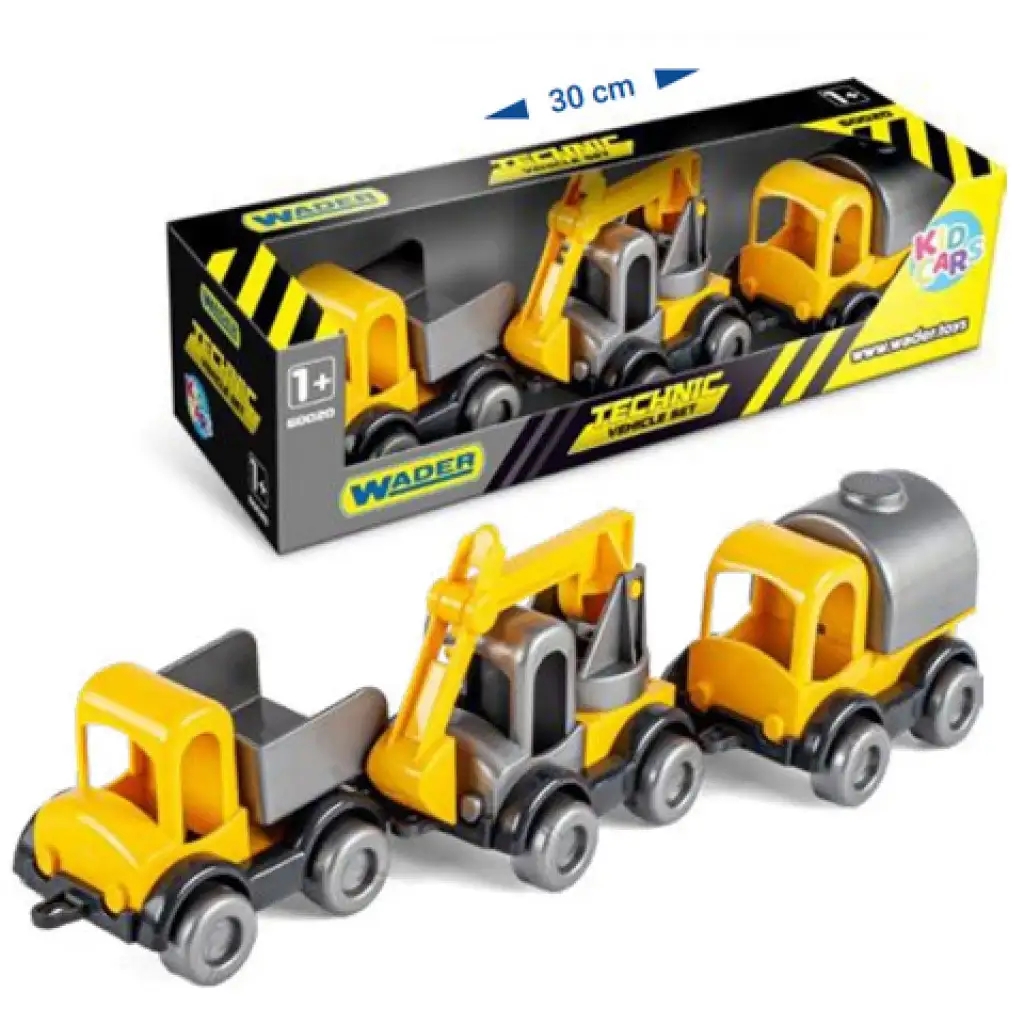Kid Cars munkagépek 3db-os szett - Wader kép 1