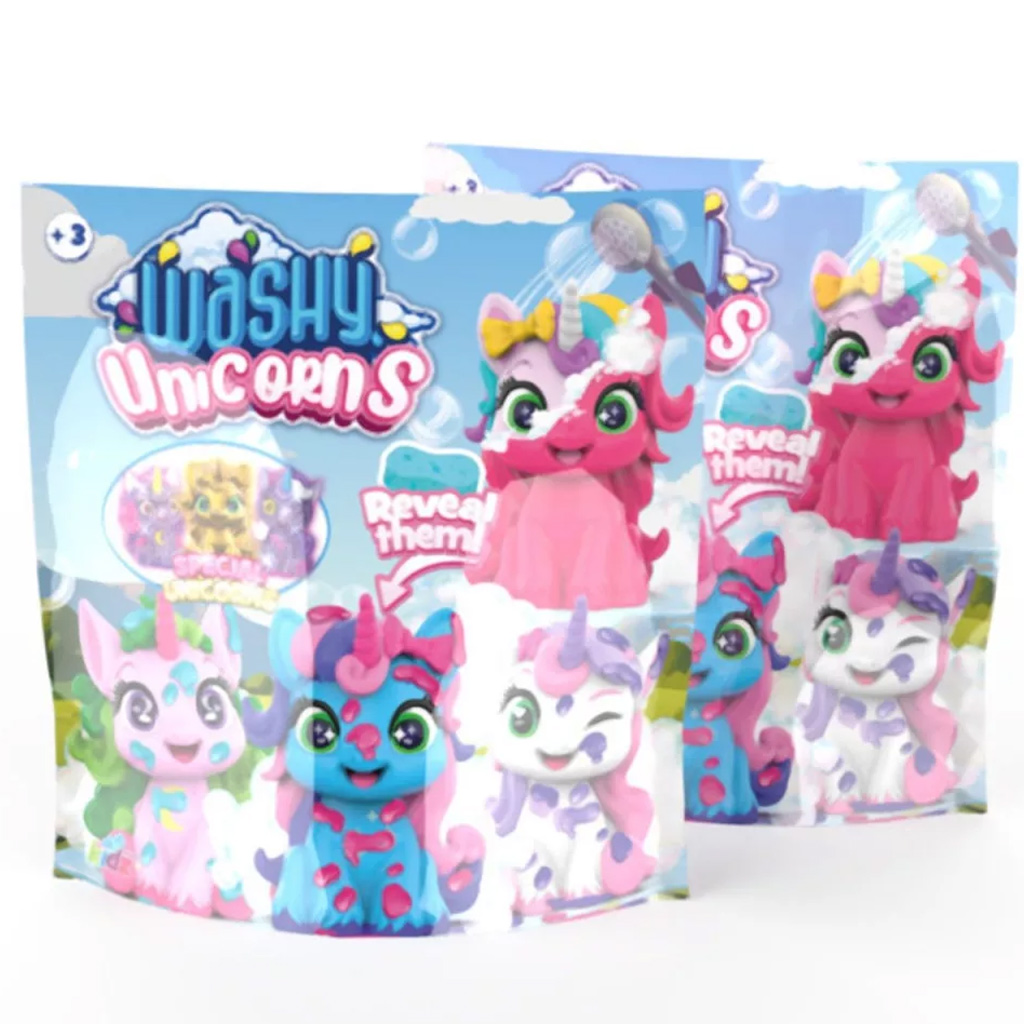 Washy Friends: Color Reveal Pancsoló unikornisok meglepetés figura - többféle kép 2