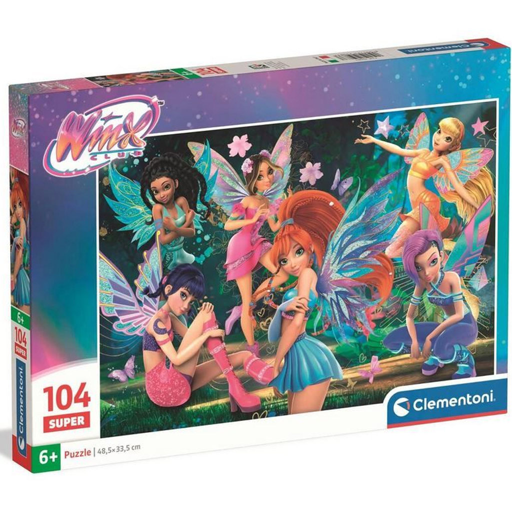 Winx Club tündérei 104 db-os Super Puzzle - Clementoni kép 1