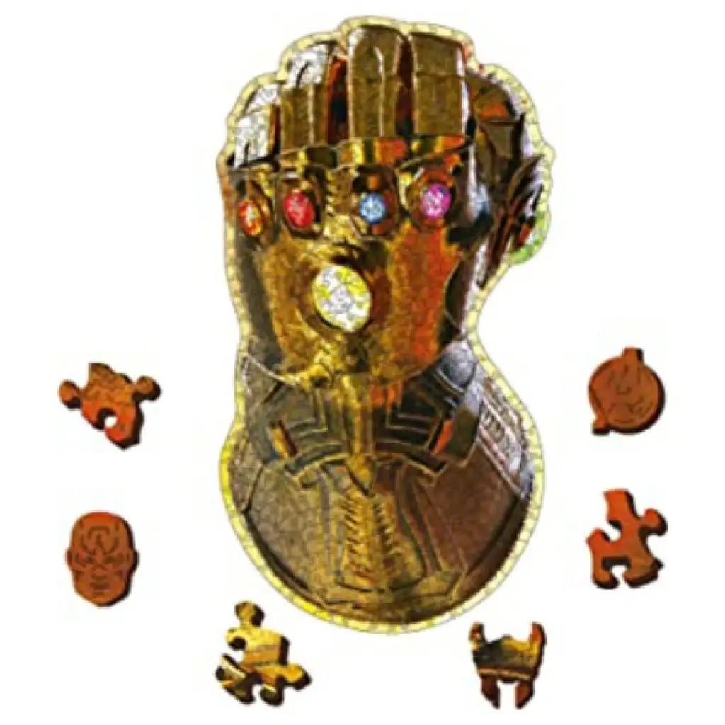 Wood Craft: Bosszúállók végtelen kesztyű 500+5db-os prémium fa puzzle - Trefl kép 2