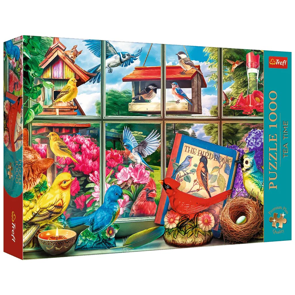 Madarak az ablak mögött 1000db-os Prémium plus quality puzzle -Trefl kép 1