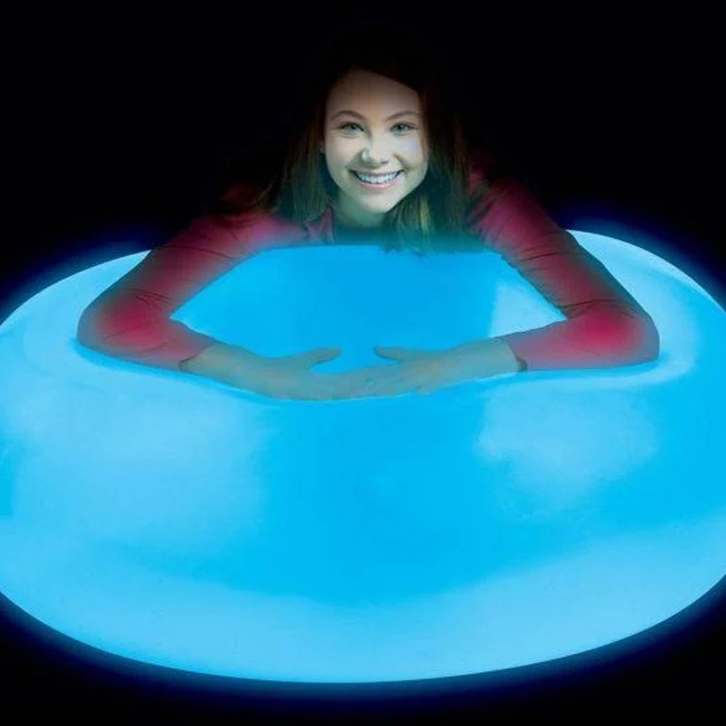Super Glo Wubble világító buboréklabda kék színben 75cm kép 3