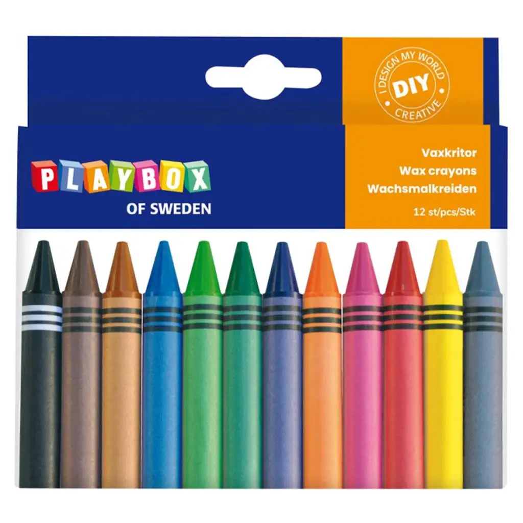 PlayBox: Zsírkréta 12db-os készlet 1,1cm kép 1