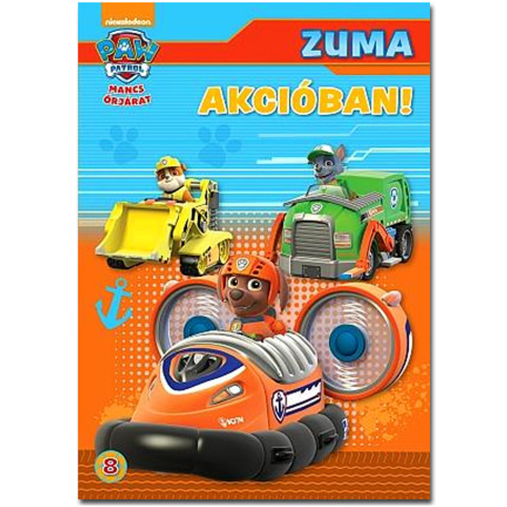 Mancs Őrjárat: Zuma akcióban! foglalkoztató könyv kép 1