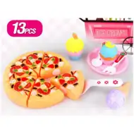 Pizza játékszett édességekkel 13db-os