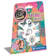 Crazy Chic: Sparkly csillogó tetoválás szett - Clementoni