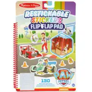 Melissa & Doug: Mancs őrjárat Klasszikus küldetés újrahasználható matricás füzet