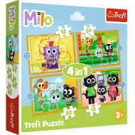 Ismerd meg Milot és barátait 4az1-ben puzzle szett - Trefl