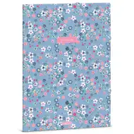 Ars Una: Pearl Blossom Blue virágos gumis mappa A/4
