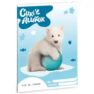 Ars Una: Cuki állatok - Jegesmedve 2.osztályos vonalas füzet A/5
