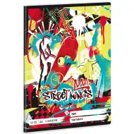 Ars Una: Street Kings gördeszkás 3.osztályos vonalas füzet A/5