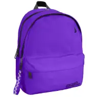 Must: Négyrekeszes lekerekített lila iskolatáska, hátizsák 32x19x42cm