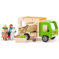 Lószállító fa autó kiegészítőkkel - Woodyland