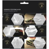Ars Una: Sárga Lamborghini mintás csomagolt füzetcímke 3x6db-os