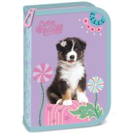 Ars Una: Cute animals Aussie kutyás kihajtható töltött tolltartó 13x19x4cm