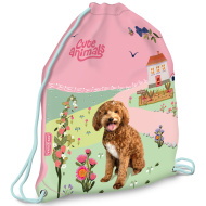 Ars Una: Cute animals Doggie kutyás tornazsák, sportzsák 32x42cm