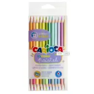 Bi-Color 12db-os pasztell színű két végű színes ceruza szett - Carioca