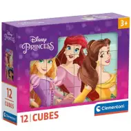 Clementoni: Disney Hercegnők mesekocka 12db-os
