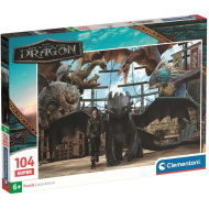 Így neveld a sárkányodat sárkányok szövetsége 104db-os Supercolor puzzle - Clementoni