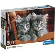 Szürke cicák 500db-os HQC kompakt puzzle - Clementoni