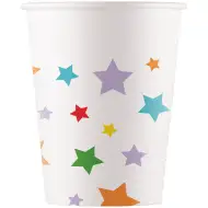 Csillagos papírpohár 8db-os szett 200ml