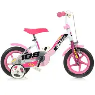 Dino Sport 108 rózsaszín-fehér gyerek bicikli 10-es méretben - Dino Bikes kerékpár