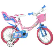 Peppa Malac rózsaszín gyerek bicikli 14-es méretben - Dino Bikes kerékpár