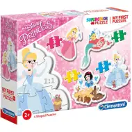 Disney Hercegnők 4 az 1-ben Supercolor formapuzzle - Clementoni
