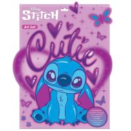Luna: Disney Stitch Art Set színező 6 darab filctollal és matricákkal