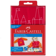 Faber-Castell: festőkötény gyerekeknek piros-narancssárga színben