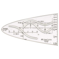 Faber-Castell: Parabola sablon – 14 cm-es, többféle függvényhez