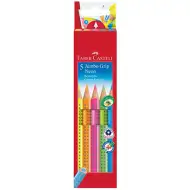 Faber-Castell: GRIP Jumbo Neon színesceruza készlet - 5db