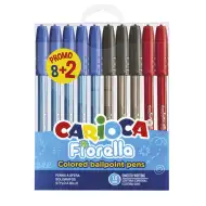 Fiorella 10db-os golyóstoll szett többszínű - Carioca