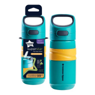 Tommee Tippee: Superstar Flip top straw Itatópohár szívószállal kék színben 500ml (18 hó+)