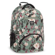 Ars Una: Flowery green ergonomikus iskolatáska hátizsák 27 L