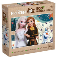 Jégvarázs testvérek 2 az 1-ben 48db-os Eco mini puzzle és színező 35x25cm - Lisciani