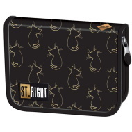St.Right Golden Cats kihajtható tolltartó PC03 20,5x14x3,5 cm