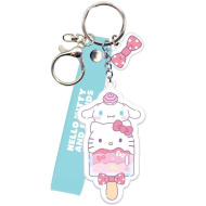 Luna: Hello Kitty és Cinnamoroll kulcstartó