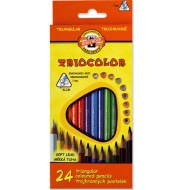 Ico: Koh-I-Noor Triocolor színes ceruza szett 24 db-os